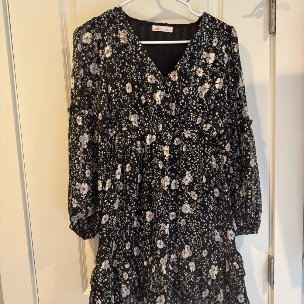 Black Floral Dress